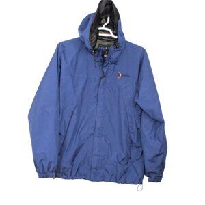 Moonstone Gore Tex Full Zip Vents Rain Hooded Jacket Blue Size Large